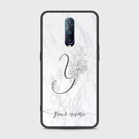 OPPO R17 Pro Cover - Personalized Alphabet Series - HQ Ultra Shine Premium Infinity Glass Soft Silicon Borders Case