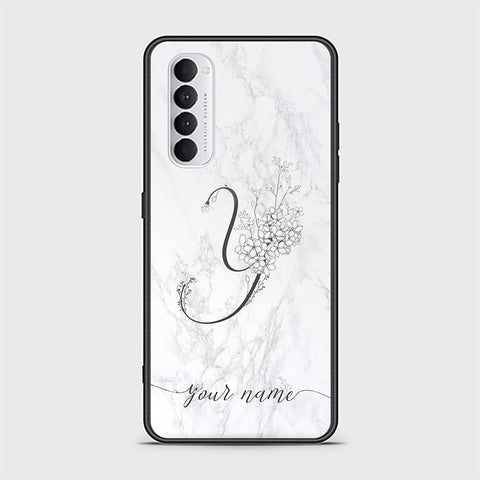 Oppo Reno 4 Pro Cover - Personalized Alphabet Series Series - HQ Ultra Shine Premium Infinity Glass Soft Silicon Borders Case
