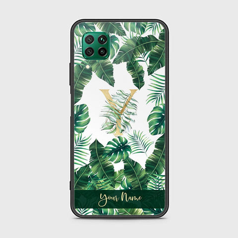 Huawei P40 Lite Cover - Personalized Alphabet Series Series - HQ Ultra Shine Premium Infinity Glass Soft Silicon Borders Case