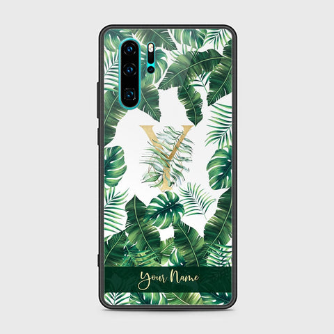 Huawei P30 Pro Cover - Personalized Alphabet Series Series - HQ Ultra Shine Premium Infinity Glass Soft Silicon Borders Case