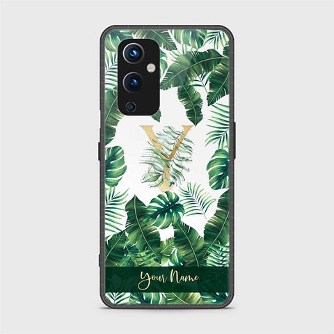 OnePlus 9 Cover - Personalized Alphabet Series - HQ Ultra Shine Premium Infinity Glass Soft Silicon Borders Case