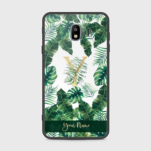Samsung Galaxy J4 2018 Cover - Personalized Alphabet Series Series - HQ Ultra Shine Premium Infinity Glass Soft Silicon Borders Case