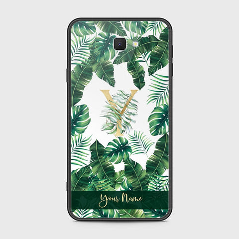 Samsung Galaxy J7 Prime Cover - Personalized Alphabet Series Series - HQ Ultra Shine Premium Infinity Glass Soft Silicon Borders Case