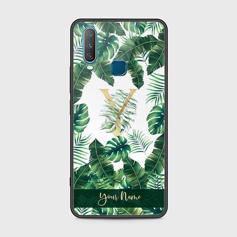 Vivo Y12 Cover - Personalized Alphabet Series Series - HQ Ultra Shine Premium Infinity Glass Soft Silicon Borders Case