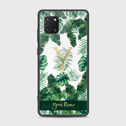 Samsung Galaxy Note 10 Lite Cover - Personalized Alphabet Series Series - HQ Ultra Shine Premium Infinity Glass Soft Silicon Borders Case