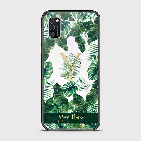 Samsung Galaxy M30s Cover - Personalized Alphabet Series Series - HQ Ultra Shine Premium Infinity Glass Soft Silicon Borders Case