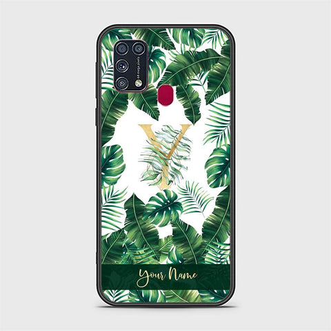 Samsung Galaxy M31 Cover - Personalized Alphabet Series Series - HQ Ultra Shine Premium Infinity Glass Soft Silicon Borders Case