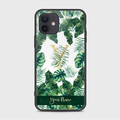 iPhone 12 Mini Cover - Personalized Alphabet Series Series - HQ Ultra Shine Premium Infinity Glass Soft Silicon Borders Case