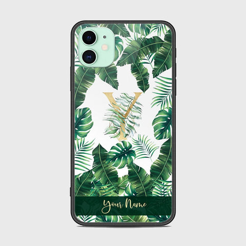 iPhone 11 Cover -Personalized Alphabet Series - HQ Ultra Shine Premium Infinity Glass Soft Silicon Borders Case