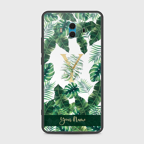 Huawei Mate 10 Cover - Personalized Alphabet Series Series - HQ Ultra Shine Premium Infinity Glass Soft Silicon Borders Case