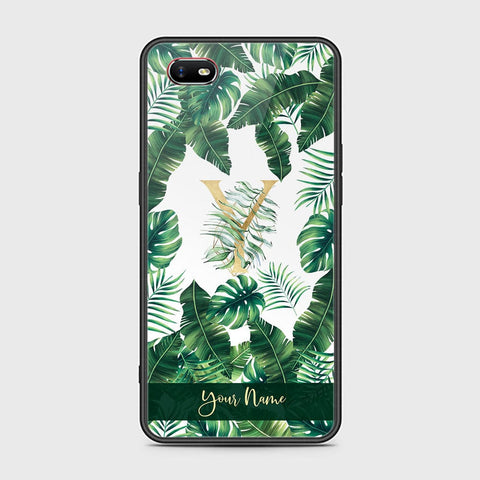 Oppo A1k Cover - Personalized Alphabet Series Series - HQ Ultra Shine Premium Infinity Glass Soft Silicon Borders Case