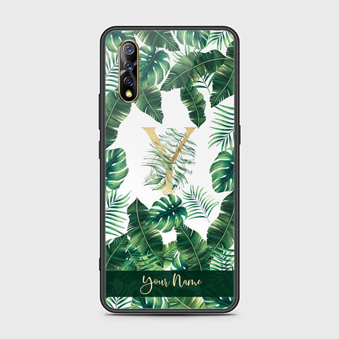 Vivo S1 Cover - Personalized Alphabet Series Series - HQ Ultra Shine Premium Infinity Glass Soft Silicon Borders Case