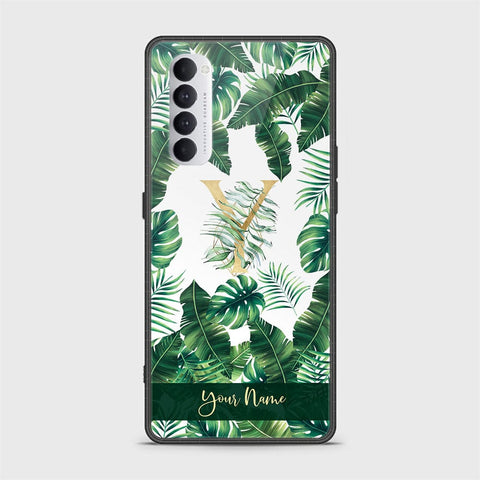 Oppo Reno 4 Pro Cover - Personalized Alphabet Series - HQ Ultra Shine Premium Infinity Glass Soft Silicon Borders Case