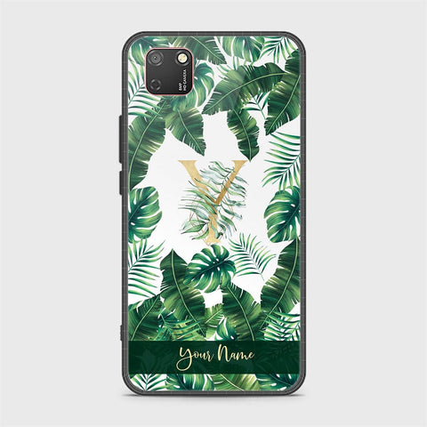 Huawei Y7p Cover - Personalized Alphabet Series - HQ Ultra Shine Premium Infinity Glass Soft Silicon Borders Case