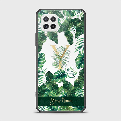 Samsung Galaxy A22 Cover - Personalized Alphabet Series - HQ Ultra Shine Premium Infinity Glass Soft Silicon Borders Case