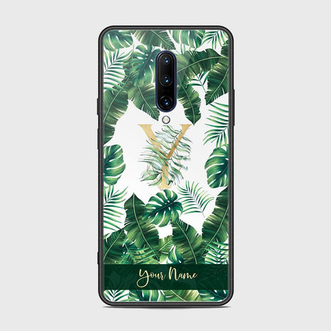 OnePlus 7 Pro Cover - Personalized Alphabet Series - HQ Ultra Shine Premium Infinity Glass Soft Silicon Borders Case