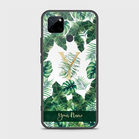 Realme C21Y Cover - Personalized Alphabet Series - HQ Ultra Shine Premium Infinity Glass Soft Silicon Borders Case