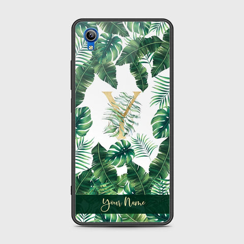 Vivo Y91C Cover - Personalized Alphabet Series - HQ Ultra Shine Premium Infinity Glass Soft Silicon Borders Case