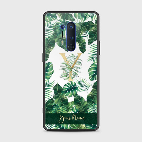 OnePlus 8 Pro Cover - Personalized Alphabet Series - HQ Ultra Shine Premium Infinity Glass Soft Silicon Borders Case