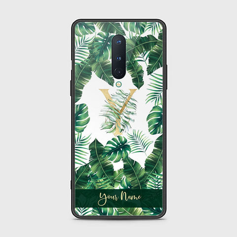 OnePlus 8 4G Cover - Personalized Alphabet Series - HQ Ultra Shine Premium Infinity Glass Soft Silicon Borders Case