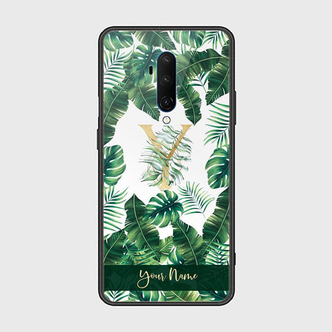 OnePlus 7T Pro Cover - Personalized Alphabet Series - HQ Ultra Shine Premium Infinity Glass Soft Silicon Borders Case