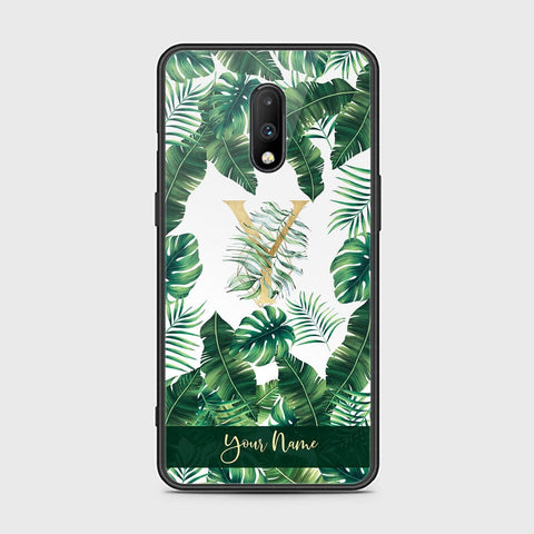 OnePlus 6T Cover - Personalized Alphabet Series - HQ Ultra Shine Premium Infinity Glass Soft Silicon Borders Case