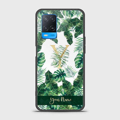 Oppo A54 4G Cover - Personalized Alphabet Series Series - HQ Ultra Shine Premium Infinity Glass Soft Silicon Borders Case