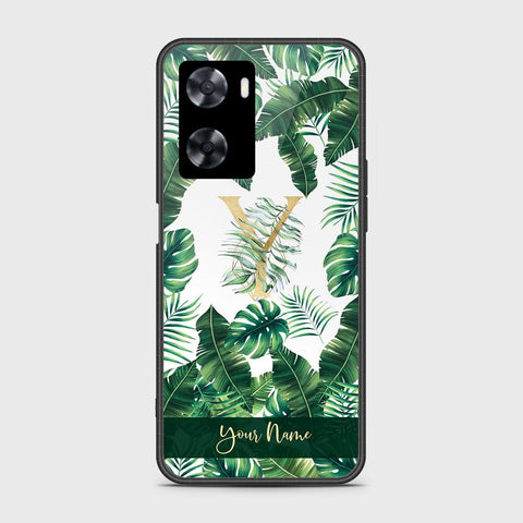 Oppo A57s Cover - Personalized Alphabet Series Series - HQ Ultra Shine Premium Infinity Glass Soft Silicon Borders Case