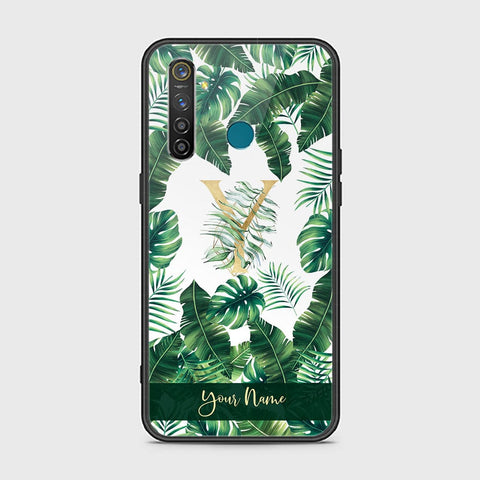 Realme 5 Pro Cover - Personalized Alphabet Series - HQ Ultra Shine Premium Infinity Glass Soft Silicon Borders Case