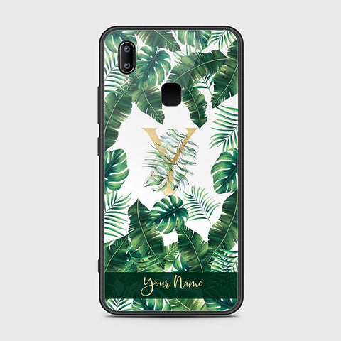 Vivo Y95 Cover - Personalized Alphabet Series - HQ Ultra Shine Premium Infinity Glass Soft Silicon Borders Case