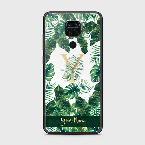 Xiaomi Redmi Note 9 Cover - Personalized Alphabet Series - HQ Ultra Shine Premium Infinity Glass Soft Silicon Borders Case