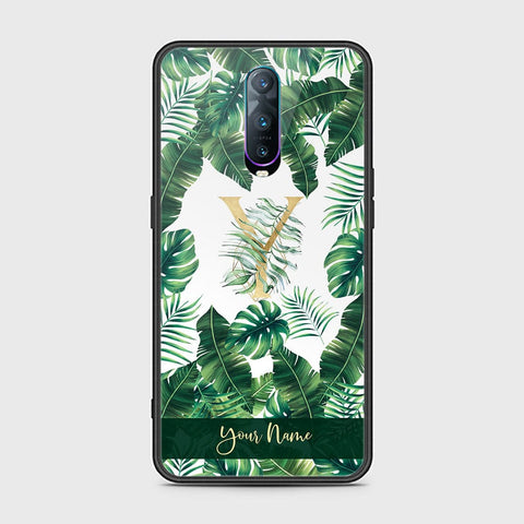 OPPO R17 Pro Cover - Personalized Alphabet Series - HQ Ultra Shine Premium Infinity Glass Soft Silicon Borders Case