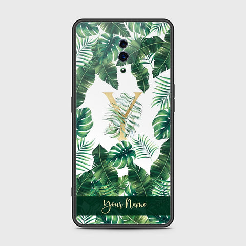 Oppo Reno Cover - Personalized Alphabet Series Series - HQ Ultra Shine Premium Infinity Glass Soft Silicon Borders Case