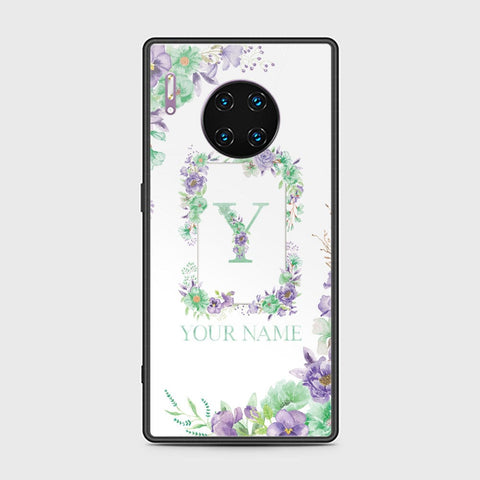 Huawei Mate 30 Pro Cover - Personalized Alphabet Series Series - HQ Ultra Shine Premium Infinity Glass Soft Silicon Borders Case