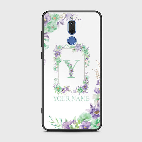 Huawei Mate 10 Lite Cover - Personalized Alphabet Series Series - HQ Ultra Shine Premium Infinity Glass Soft Silicon Borders Case