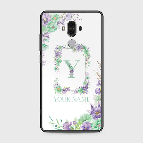 Huawei Mate 9 Cover - Personalized Alphabet Series Series - HQ Ultra Shine Premium Infinity Glass Soft Silicon Borders Case