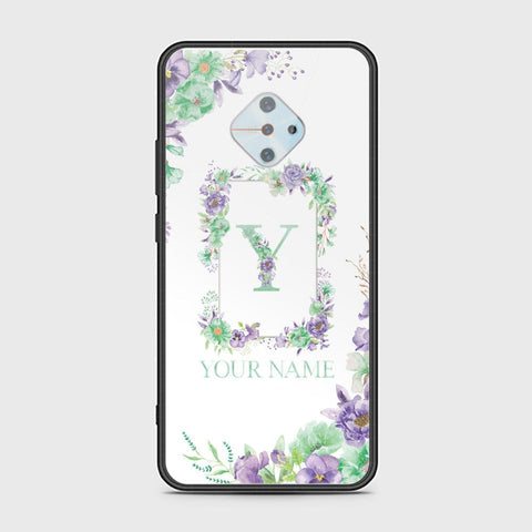 Vivo S1 Pro Cover - Personalized Alphabet Series Series - HQ Ultra Shine Premium Infinity Glass Soft Silicon Borders Case