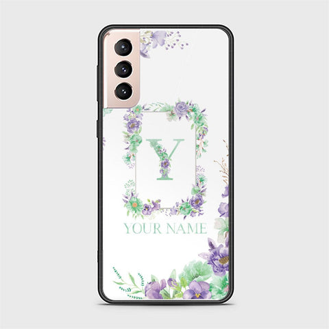 Samsung Galaxy S21 Plus 5G Cover - Personalized Alphabet Series Series - HQ Ultra Shine Premium Infinity Glass Soft Silicon Borders Case