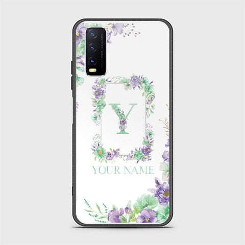 Vivo Y20s Cover - Personalized Alphabet Series - HQ Ultra Shine Premium Infinity Glass Soft Silicon Borders Case