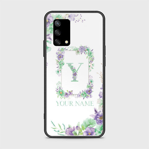 Oppo A95 4G Cover - Personalized Alphabet Series Series - HQ Ultra Shine Premium Infinity Glass Soft Silicon Borders Case