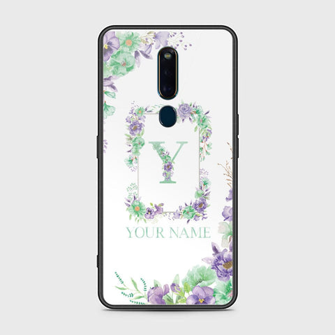 Oppo F11 Pro Cover - Personalized Alphabet Series Series - HQ Ultra Shine Premium Infinity Glass Soft Silicon Borders Case