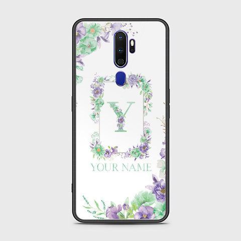 Oppo A9 2020 Cover - Personalized Alphabet Series Series - HQ Ultra Shine Premium Infinity Glass Soft Silicon Borders Case