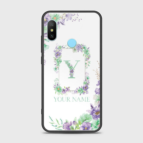 Xiaomi Mi A2 Cover - Personalized Alphabet Series - HQ Ultra Shine Premium Infinity Glass Soft Silicon Borders Case