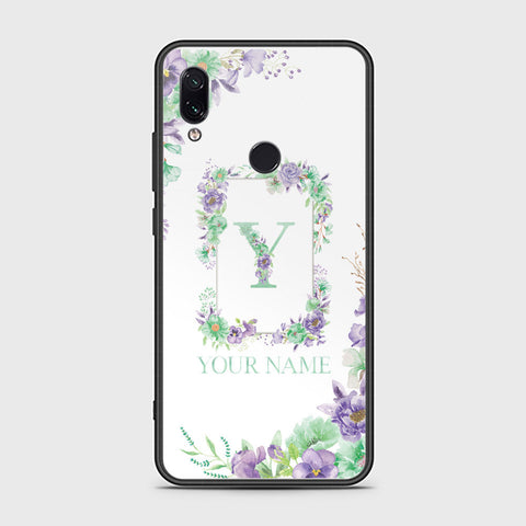 Xiaomi Redmi Note 7 Cover - Personalized Alphabet Series - HQ Ultra Shine Premium Infinity Glass Soft Silicon Borders Case