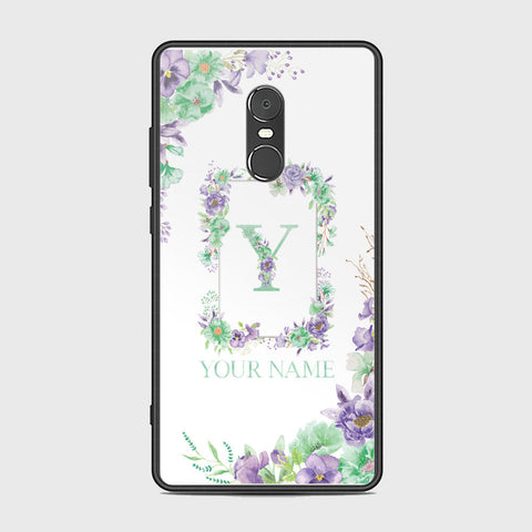 Xiaomi Redmi Note 4 / 4X Cover - Personalized Alphabet Series - HQ Ultra Shine Premium Infinity Glass Soft Silicon Borders Case