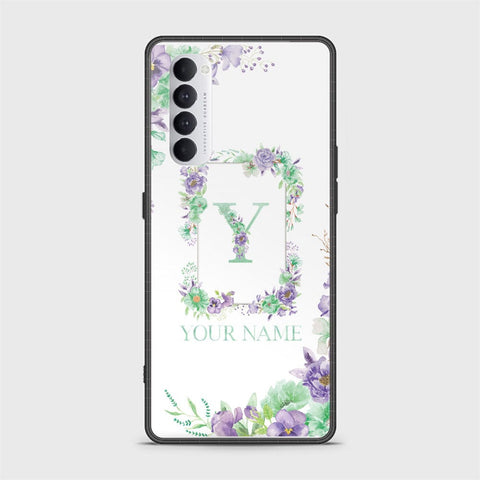 Oppo Reno 4 Pro Cover - Personalized Alphabet Series - HQ Ultra Shine Premium Infinity Glass Soft Silicon Borders Case