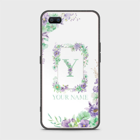 Realme C1 Cover - Personalized Alphabet Series - HQ Ultra Shine Premium Infinity Glass Soft Silicon Borders Case