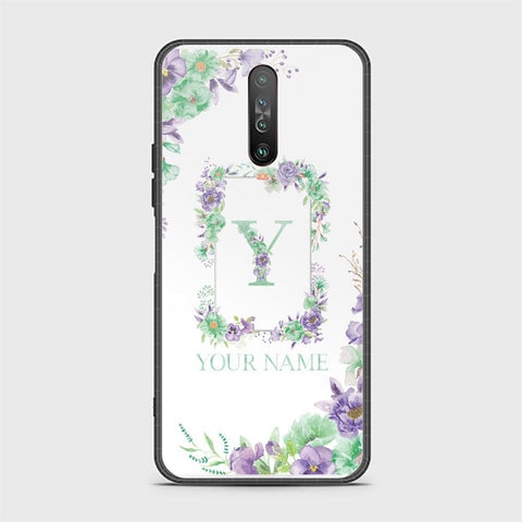 Xiaomi Poco X2 Cover - Personalized Alphabet Series - HQ Ultra Shine Premium Infinity Glass Soft Silicon Borders Case