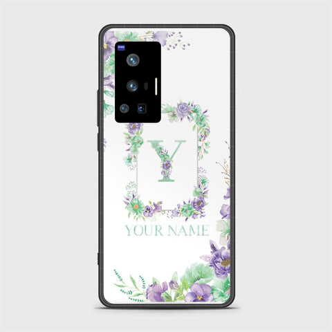 Vivo X70 Pro Cover - Personalized Alphabet Series - HQ Ultra Shine Premium Infinity Glass Soft Silicon Borders Case