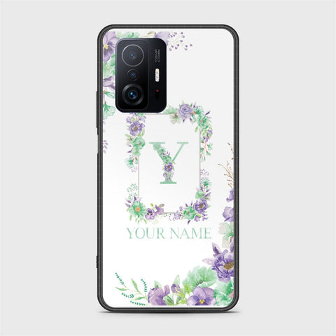 Xiaomi 11T Cover - Personalized Alphabet Series - HQ Ultra Shine Premium Infinity Glass Soft Silicon Borders Case